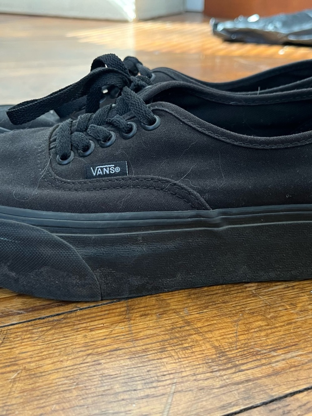 Vans Black Low-Top Platform Canvas Sneakers